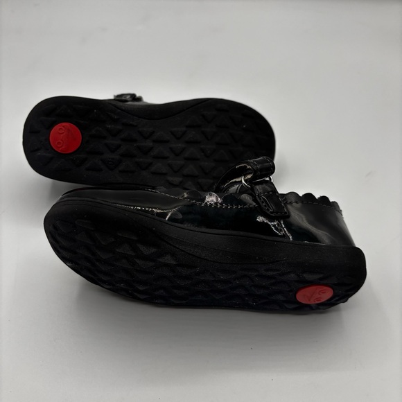 See Kai Run Girls Shoes Mary Jane Toddler Patent Hook Loop Strap Black Size 10 - Picture 5 of 9